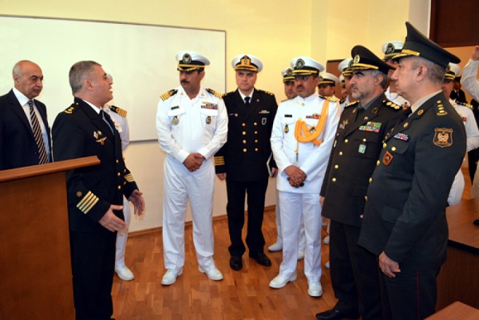 Iranian delegation visits Azerbaijan High Military School  